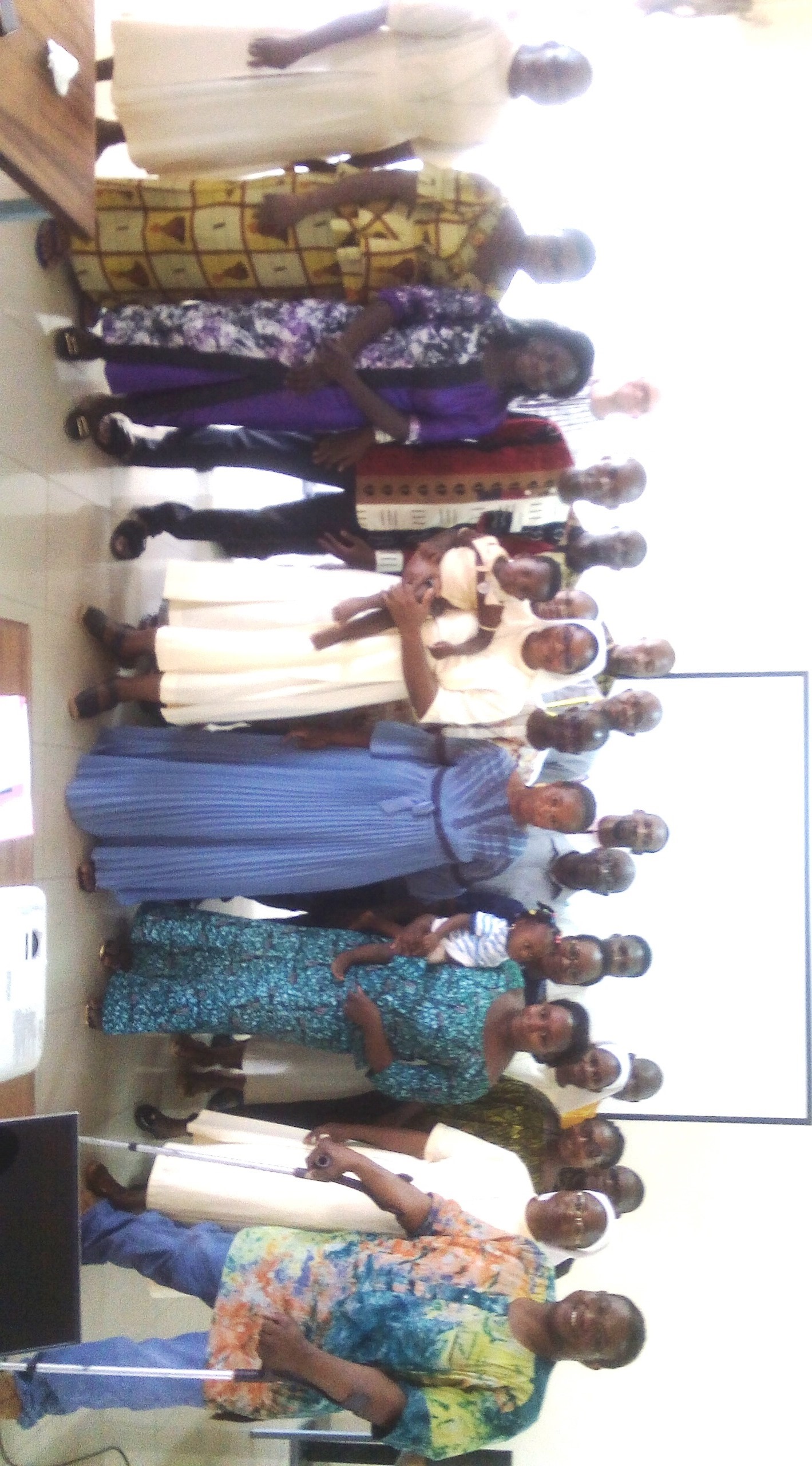 Photo de famille de la formation des OP sur la sauvegarde et la protection des enfants handicapés 