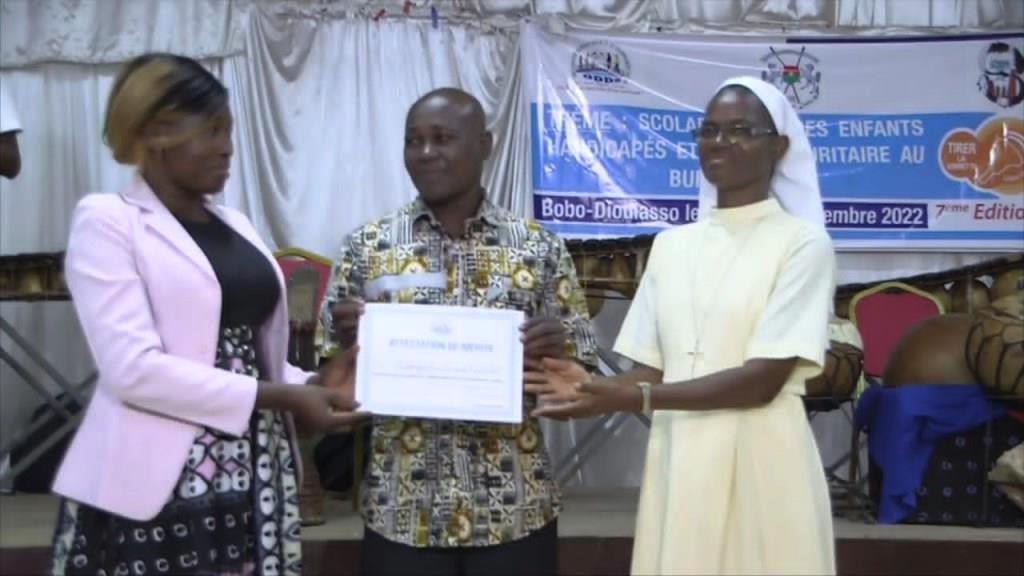 Photo de la remise du premier prix