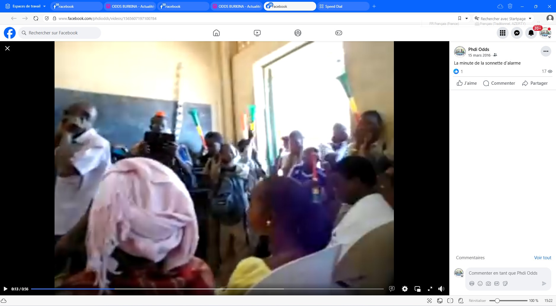 Photo de la minute de bruit