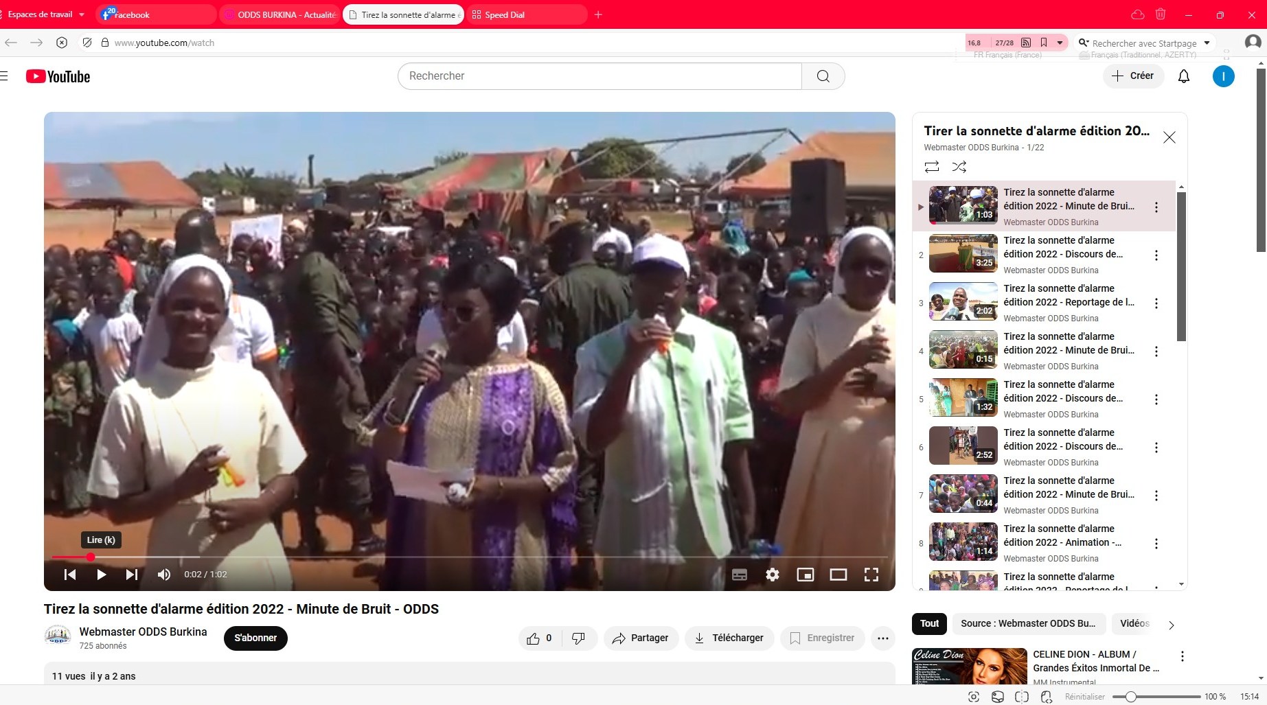 Photo de la minute de bruit