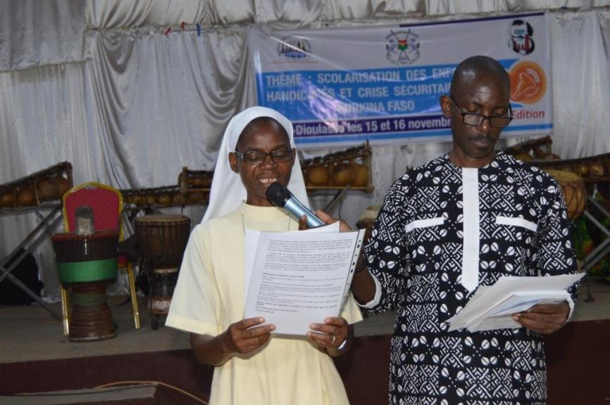 Discours de bienvenue de la Secrétaire Exécutive de l'ODDS à
                                                                                                           la cérémonie de proclamation des résultats
                                                                                                           du concours de l'école la plus inclusive de la ville de Bobo Dioulasso
                                                                                                           première édition